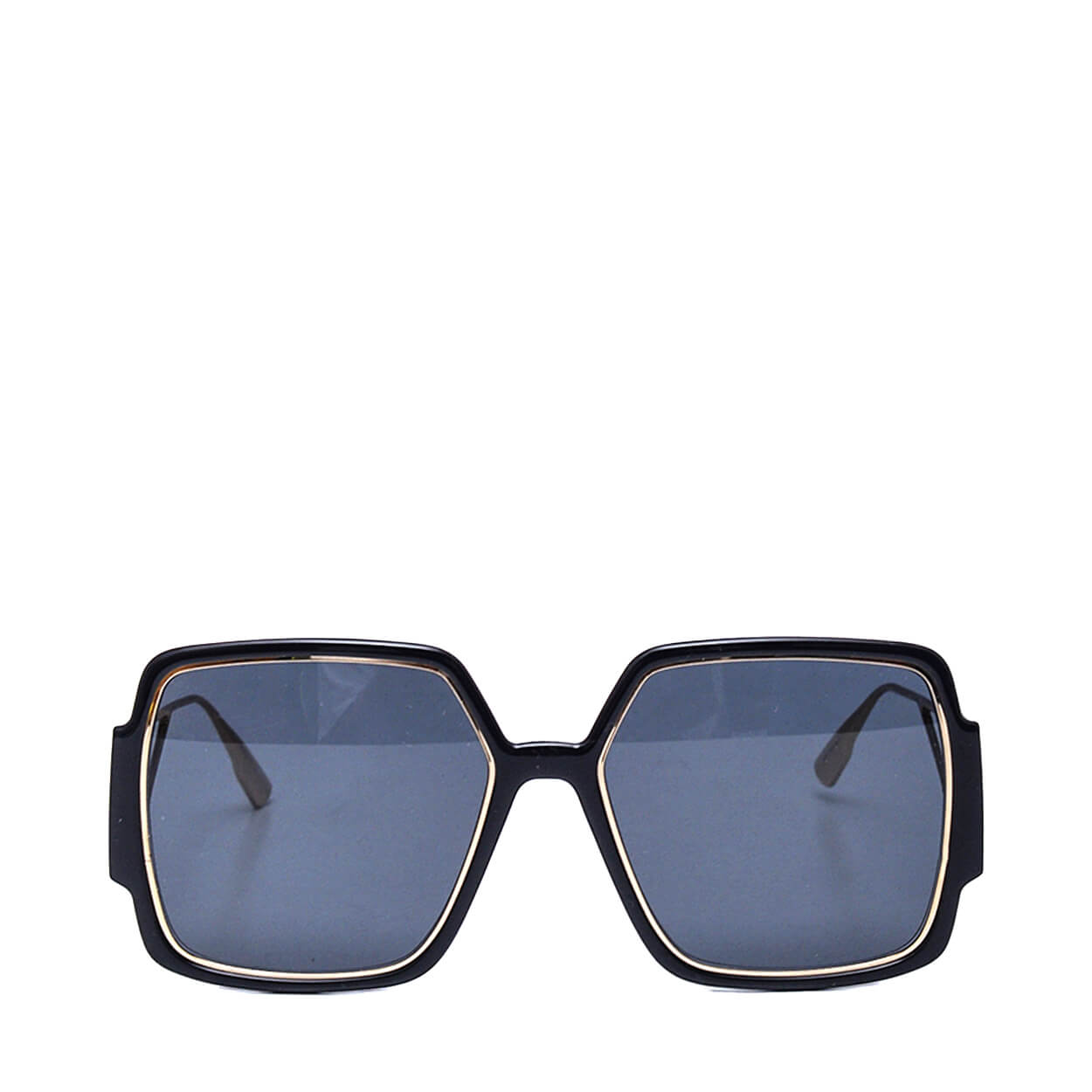 Christian Dior - 30 Montaigne Black Squared Sunglasses